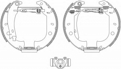 HELLA PAGID 8db355003631 -  Комплект тормозных колодок